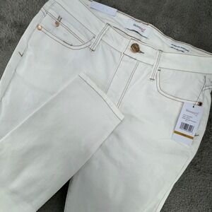 Skinnygirl Women's Hourglass Skinny Ankle Jeans Chalk White Size 29x8